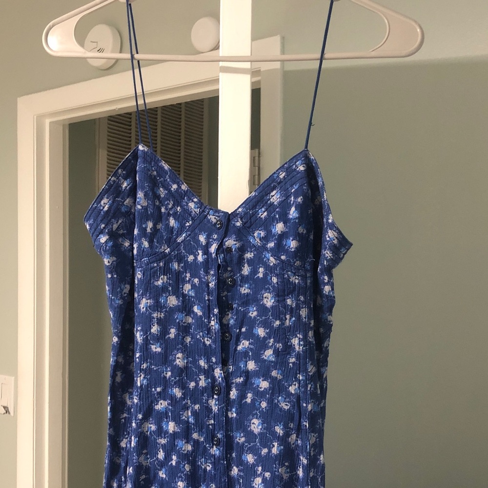 Floral Blue Maxi Dress